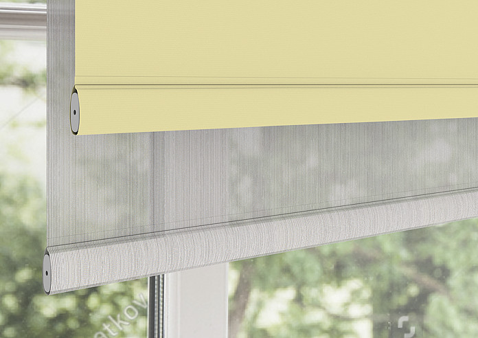 Rimini (Blackout), Sand & Illusion Sandy - Double Roller Blind - Image 4